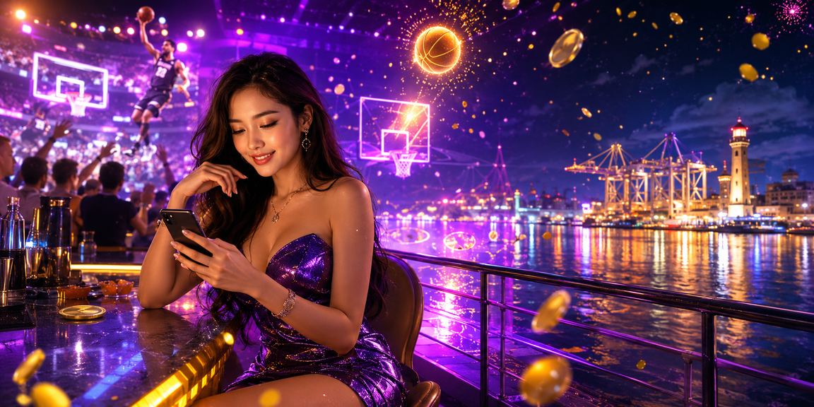 Người hâm mộ bóng rổ tại Vũng Tàu đặt cược trực tuyến dưới ánh đèn neon